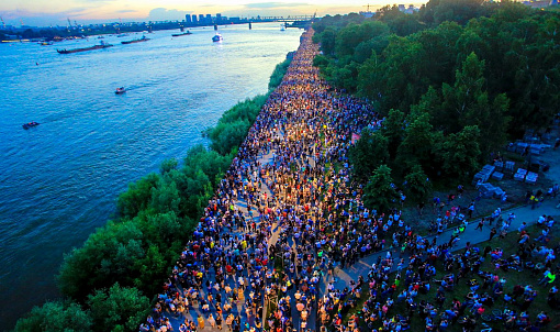 125-й день города в Новосибирске отметили больше полумиллиона человек